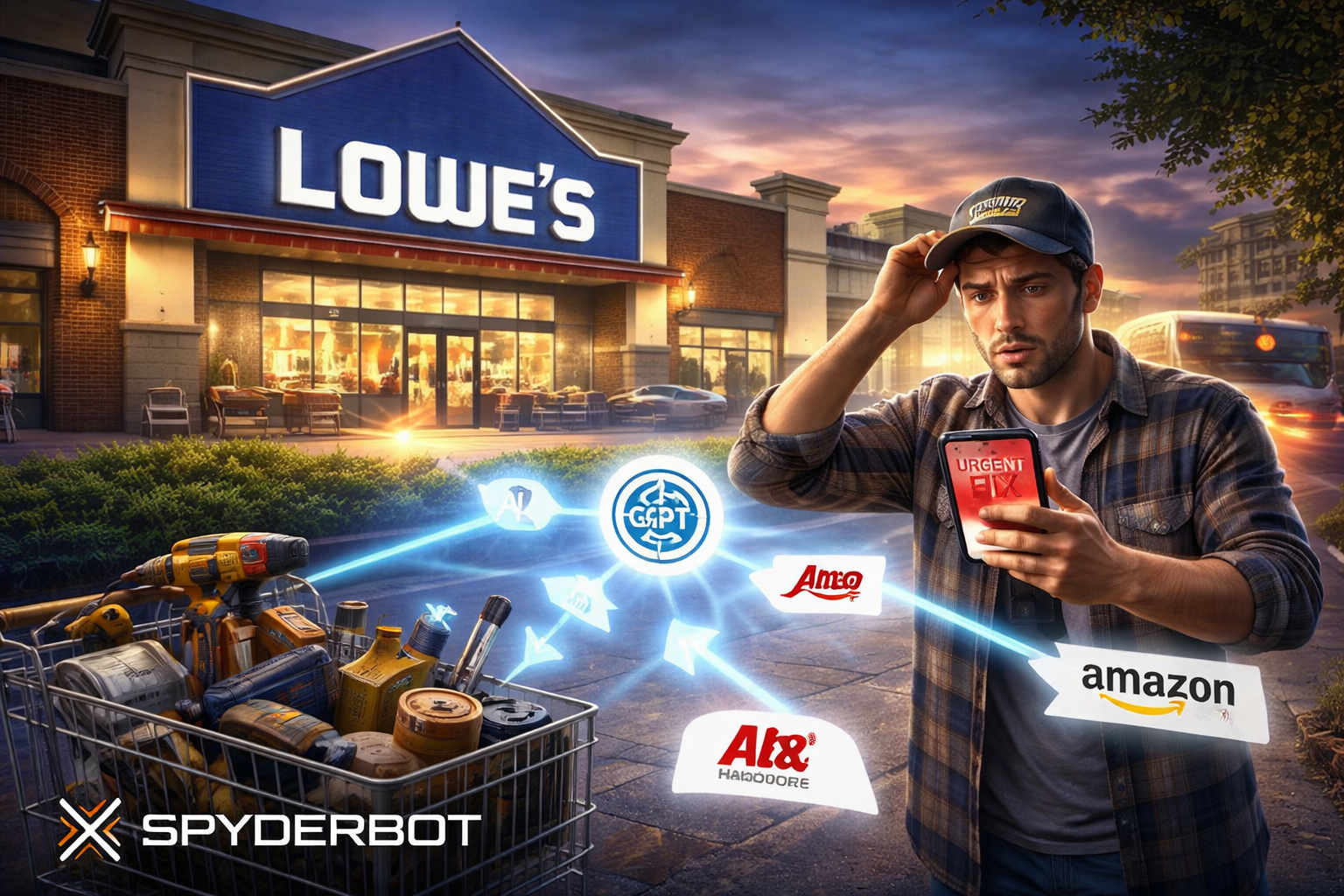 Lowe’s Wins the Project Plan—But AI Still Sends the “Urgent Fix” Shopper Somewhere Else