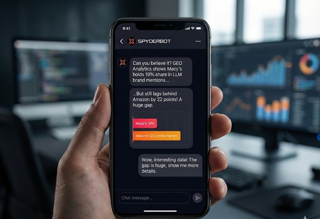 GEO Analytics Reveal Macy’s macys.com Holds 19% Share in LLM Brand Mentions But Lags Amazon by 22 Points