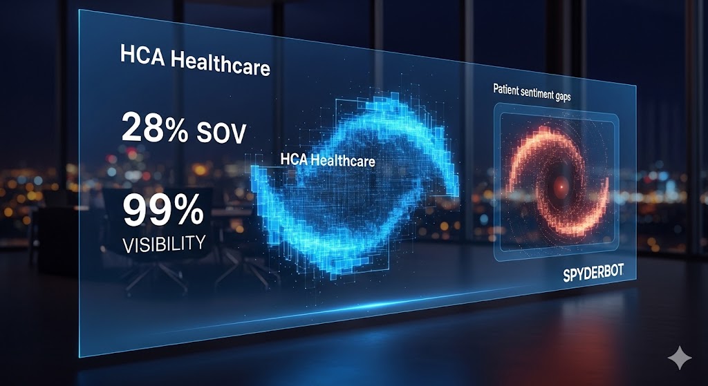 HCA Healthcare Leads Generative Healthcare Sector with 28% Share of Voice Amid Qualitative Authority Challenges