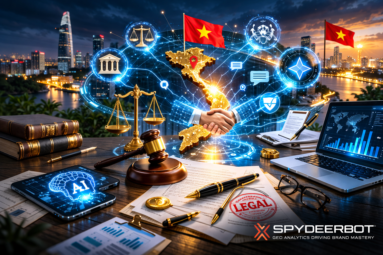 Apolat Legal holds 14% Share of Voice in Vietnam legal LLM responses, with strongest visibility on Gemini at 17%