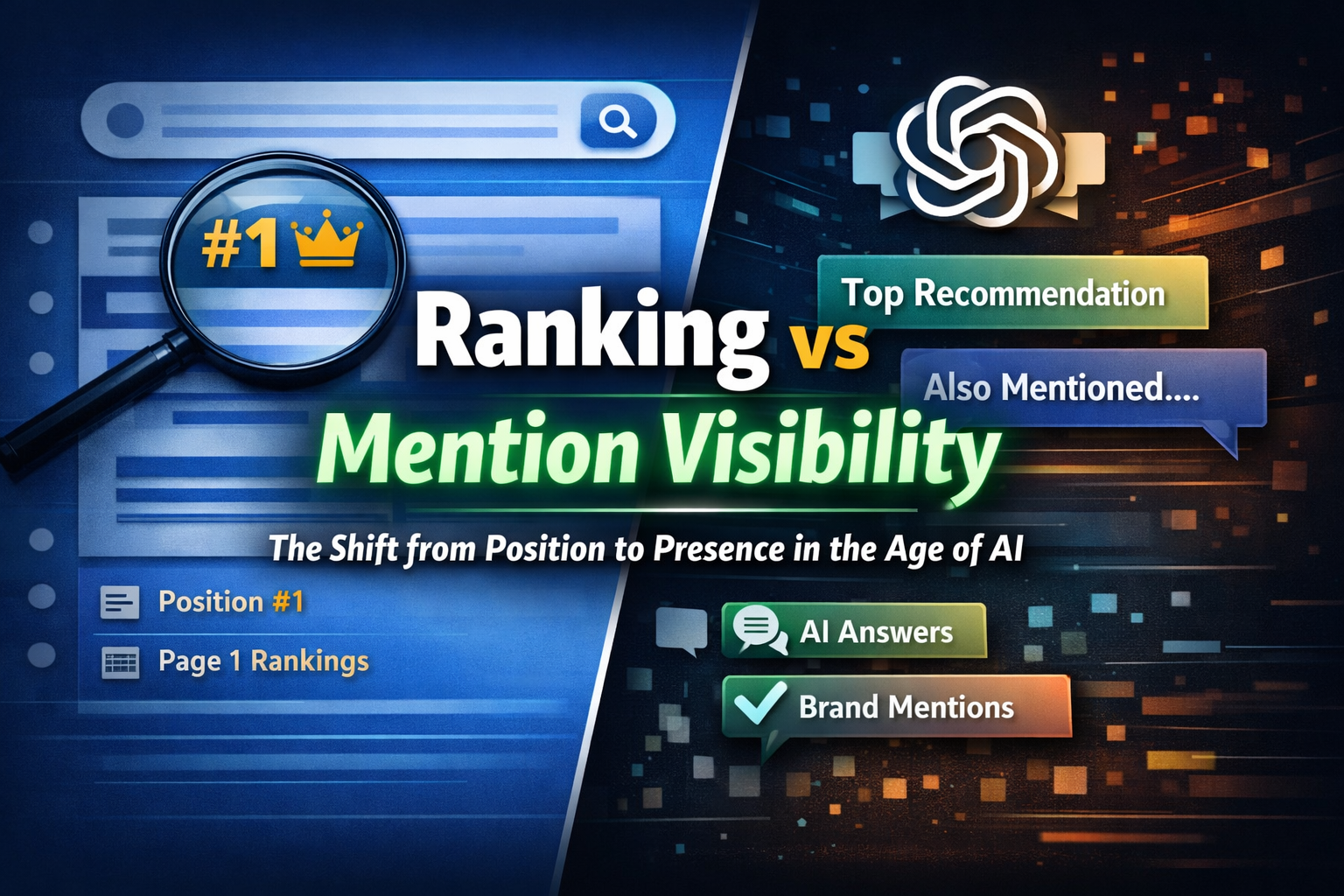 Ranking vs Mention Visibility