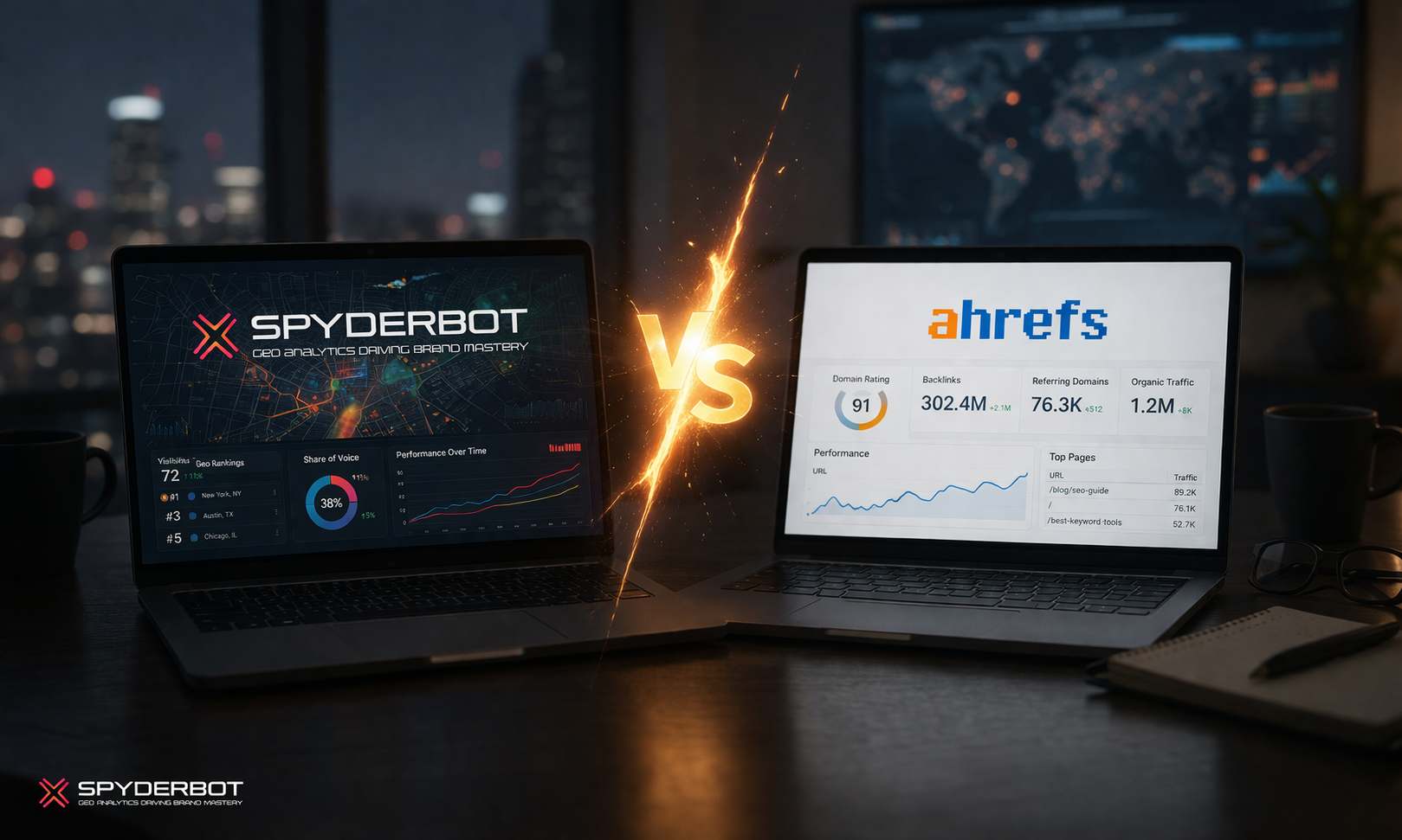 SpyderBot vs Ahrefs