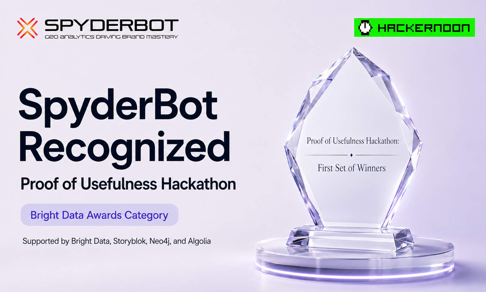 SpyderBot Recognized in HackerNoon’s Proof of Usefulness Hackathon, Marking a Milestone for AI Search Visibility
